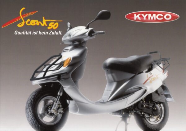 Scout 50 KYMCO Scout 50 + Prospekt brochure + 4 Seiten + aus 1997?