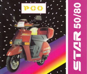 PGO Star 50 / 80 + Prospekt brochure + 4 Seiten