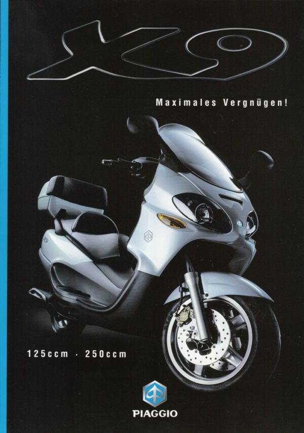 PIAGGIO Skipper X9 125 / 250  + Prospekt brochure + 4 Seiten