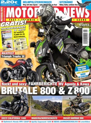 MOTORRAD NEWS 1/2013 – MV Agusta Brutale 800, Kawasaki Z 800