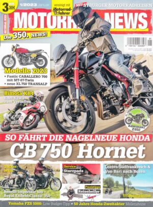 MOTORRAD NEWS 1/2023 – Honda CB 750 Hornet, Bimota KB4