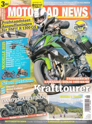 MOTORRAD NEWS 1/2025 – Fahrbericht Kawasaki Ninja 1100 SX/SE