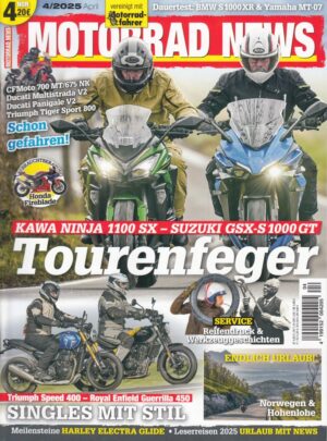 MOTORRAD NEWS 4/2025 – Kawasaki Ninja 1100 SX vs. Suzuki GSX-S 1000 GT