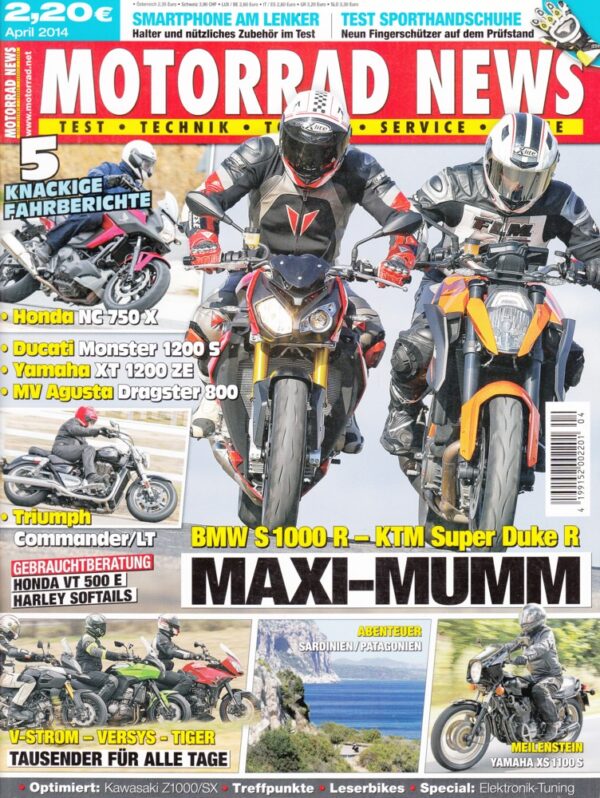 MOTORRAD NEWS 4/2014 – BMW S 1000 R vs. KTM Super Duke 1290 R
