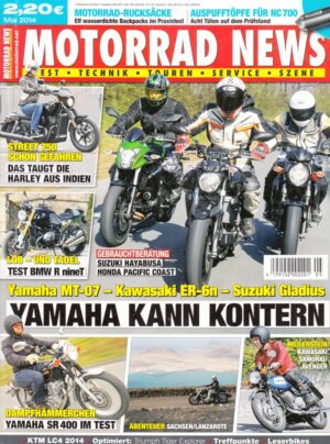 MOTORRAD NEWS 5/2014 – Yamaha MT-07, Kawasaki ER-6n, Suzuki Gladius