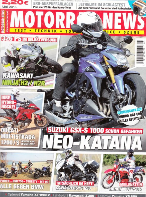 MOTORRAD NEWS 5/2015 – Suzuki GSX-S 1000, BMW F 800 R im Vergleich