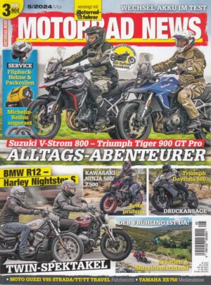 MOTORRAD NEWS 5/2024 – Suzuki V-Strom 800 vs. Triumph Tiger 900 GT Pro