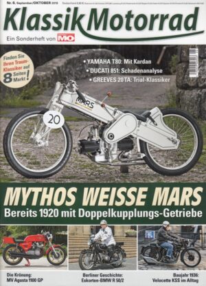 MO Klassik Motorrad 6/2019 – Weisse Mars, MV Agusta 1100 GP