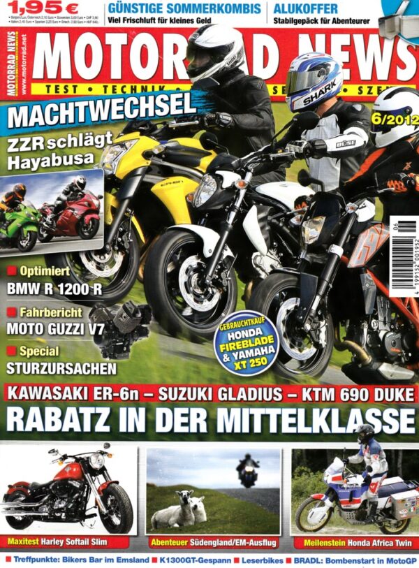MOTORRAD NEWS 6/2012 – Kawasaki ZZR 1400 vs. Suzuki Hayabusa
