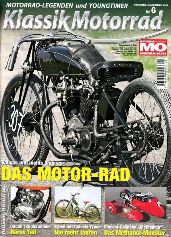 MO Klassik Motorrad 6/2013 – McEvoy-Bahnrenner; Ducati 125 Scrambler