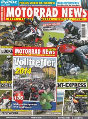 MOTORRAD NEWS 6/2014 – Honda CB 650 F, Royal Enfield Continental GT