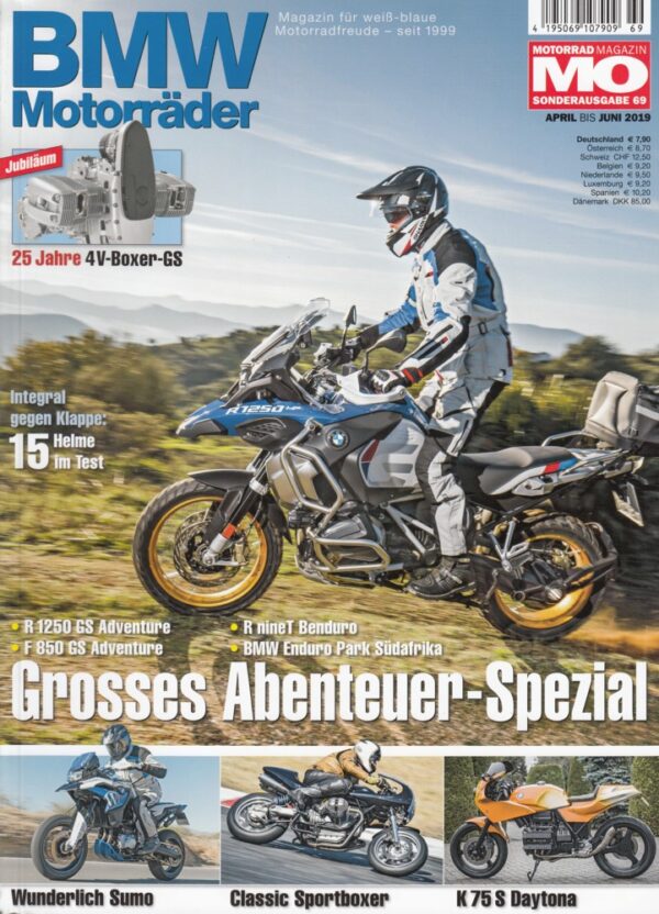 MO BMW Motorräder – R 1250 GS Adventure, F 850 GS Adventure – Sonderausgabe 69