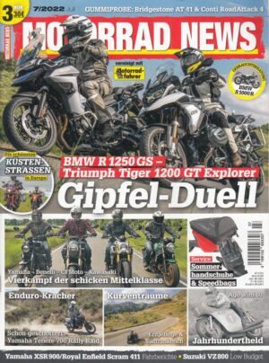 MOTORRAD NEWS 7/2022 – BMW R 1250 GS vs. Triumph Tiger 1200 GT Explorer