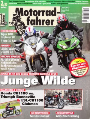 Motorradfahrer 7/2013 – Kawasaki ZX-6R 636 vs. Triumph Daytona 675 R