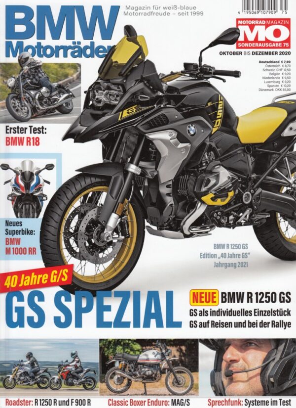 075 MO BMW Motorräder – R 18 First Edition, R 1250 R, F 900 R – Sonderausgabe 75