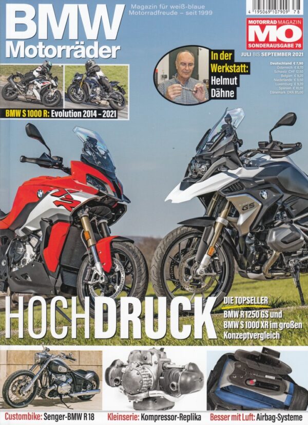 078 MO BMW Motorräder – R 1250 GS, S 1000 XR, HP2 Sport – Sonderausgabe 78