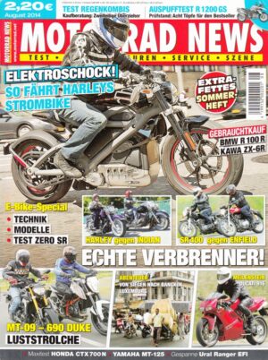 MOTORRAD NEWS 8/2014 – Harley-Davidson LiveWire, Zero SR