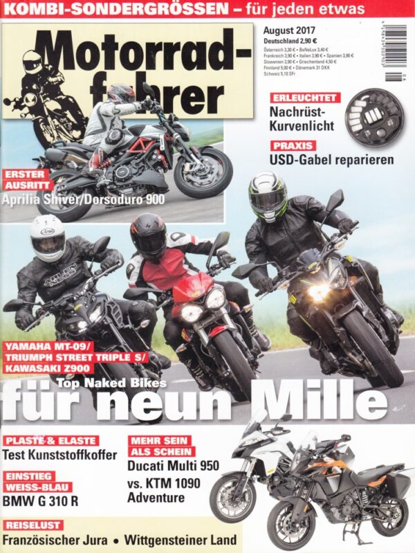 Motorradfahrer August 2017 + Gebrauchtkauf Suzuki GSF 1200 S Bandit