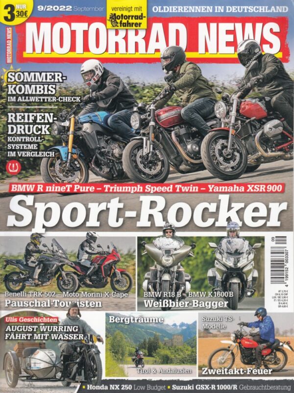 MOTORRAD NEWS 9/2022 – Vergleich BMW R 18 B vs. BMW K 1600 B