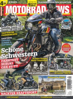 MOTORRAD NEWS 9/2025 – Suzuki GSX-8T/TT, Yamaha Tracer 7/GT