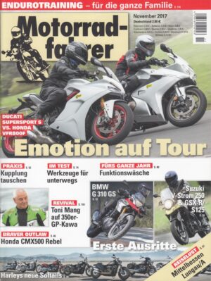 11 Motorradfahrer November 2017 + Ducati Supersport S vs. Honda VFR 800 F