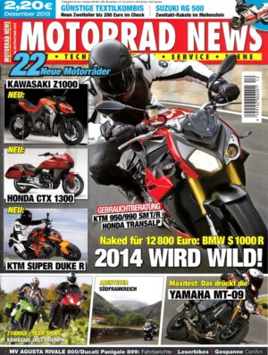 MOTORRAD NEWS 12/2013 – Kawasaki Z 1000 SX vs. Triumph Tiger Sport 1050