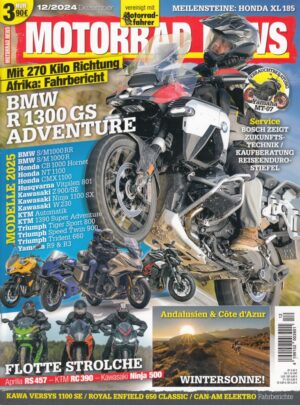 MOTORRAD NEWS 12/2024 – BMW R 1300 GS Adventure, Yamaha MT-07 gebraucht