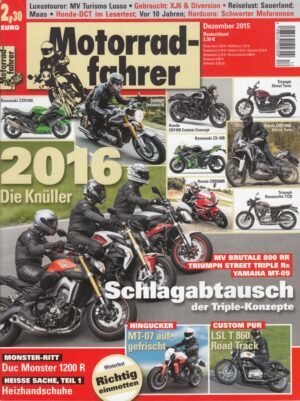 Motorradfahrer Dezember 2015 + Gebrauchtkauf Yamaha XJ6 & Diversion