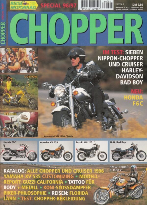 Chopper Special 96_97 Reise Motorrad Chopper Special 1996/97 – sieben Nippon-Chopper im Test