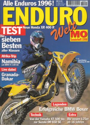 MO Sonderheft ENDURO Welt 1996 + HONDA XR 400 R + BMW GS-Historie