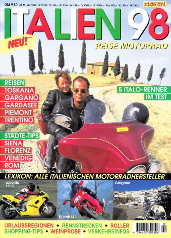 Reise Motorrad Italien 98 – Toskana, Gardasee und 5 Italo-Renner