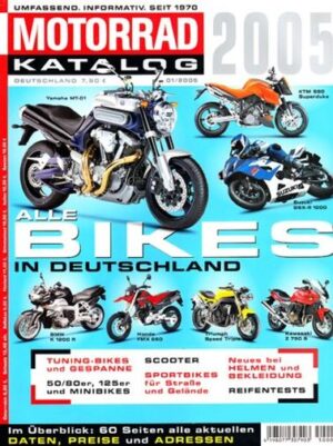 Katalog MOTORRAD-Katalog 2005 – alle Bikes in Deutschland, Ausgabe Nr. 36