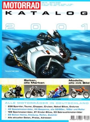 Katalog MOTORRAD-Katalog 2001 – 680 Modelle mit Bild, 356 Seiten
