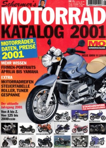 MO Schermer's MOTORRAD KALALOG 2001 + Daten & Preise