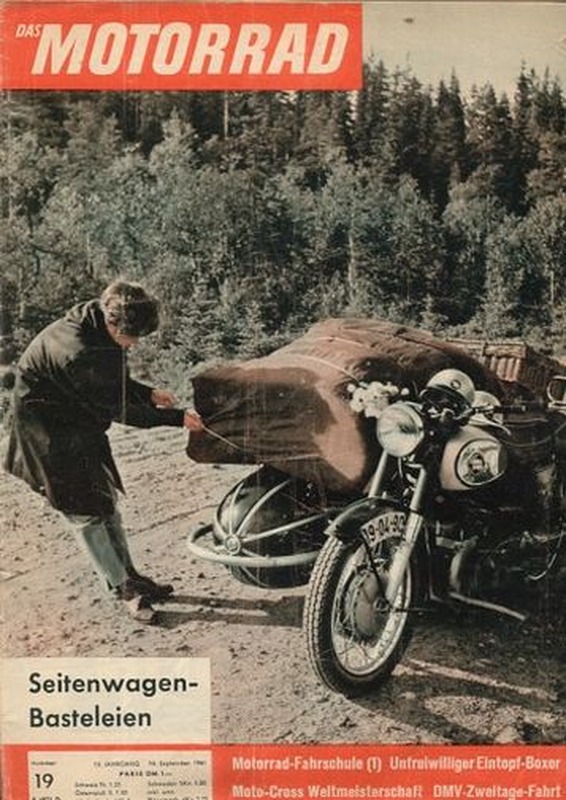 das MOTORRAD 19/1961 – Seitenwagen-Basteleien