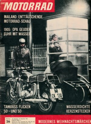 das MOTORRAD 26/1963 – 1905: Opa Geuder und die Dampfmaschine