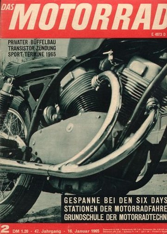M196502 das MOTORRAD 2/1965 – Royal Enfield Rennmaschine; Hildebrand & Wolfmüller