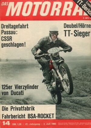 das MOTORRAD 14/1965 – BSA A65R Rocket; Ducati Vierzylinder 125