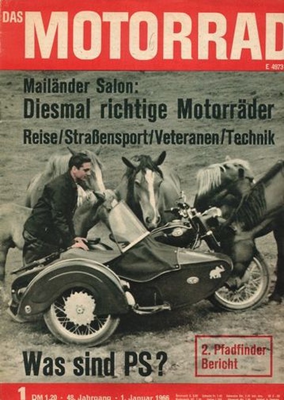 das MOTORRAD 1/1966 – Mailänder Salon 1966