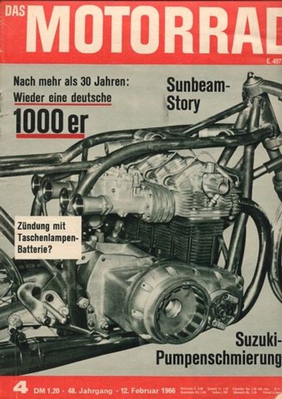 das MOTORRAD 4/1966 – Sunbeam