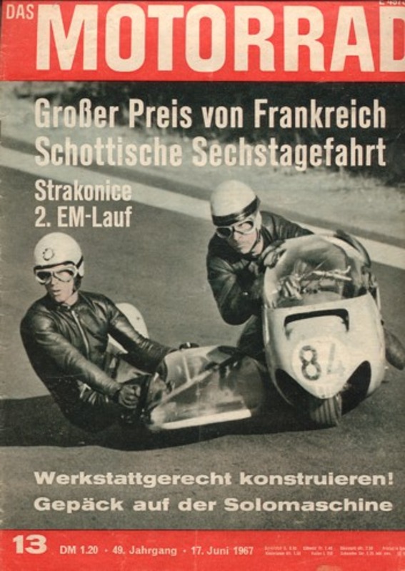 Titelbild: das MOTORRAD 13/1967 – Yamaha YDS-3, Reparaturarbeiten am Motor, Teil 4