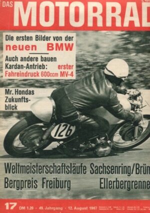 das MOTORRAD 17/1967 – MV Agusta 600er Vierzylinder