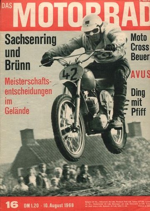das MOTORRAD 16/1968 – Flink; Vespa Ciao