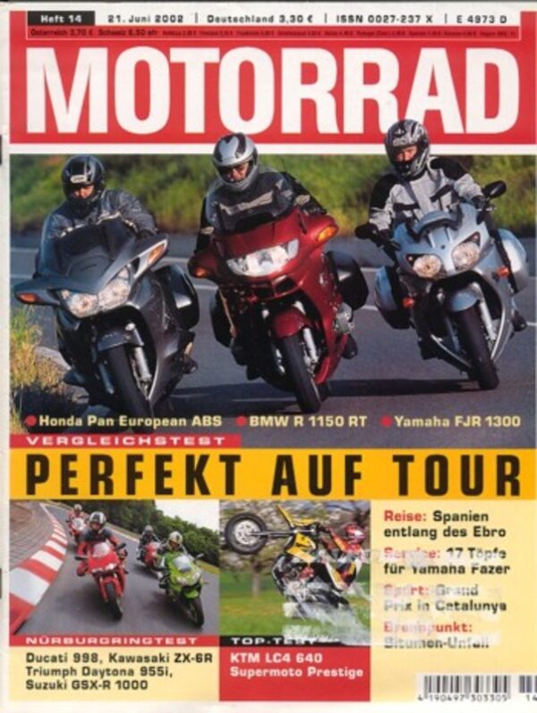 MOTORRAD 14/2002 – Top-Test KTM LC4-E 640 Supermoto Prestige