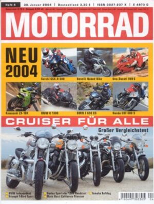 M200404-800 MOTORRAD 4/2004 – Test Kawasaki ZX-10R Ninja; BMW R 1200 C Independent im Vergleich