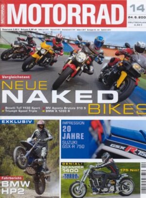 M200514-800 MOTORRAD 14/2005 – Top-Test Moto Guzzi Breva V 1100; Fahrbericht BMW HP2