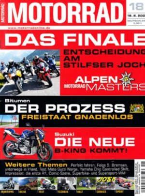 M200618-800 MOTORRAD 18/2006 – Vergleich Yamaha FJR 1300 A / AS; Gebrauchtkauf Honda Gold Wing