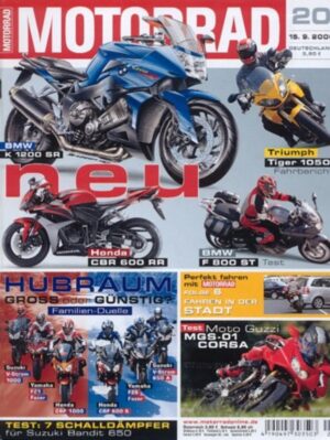 M200620-800 MOTORRAD 20/2006 – Top-Test Ducati GT 1000; Test Moto Guzzi MGS-01 Corsa
