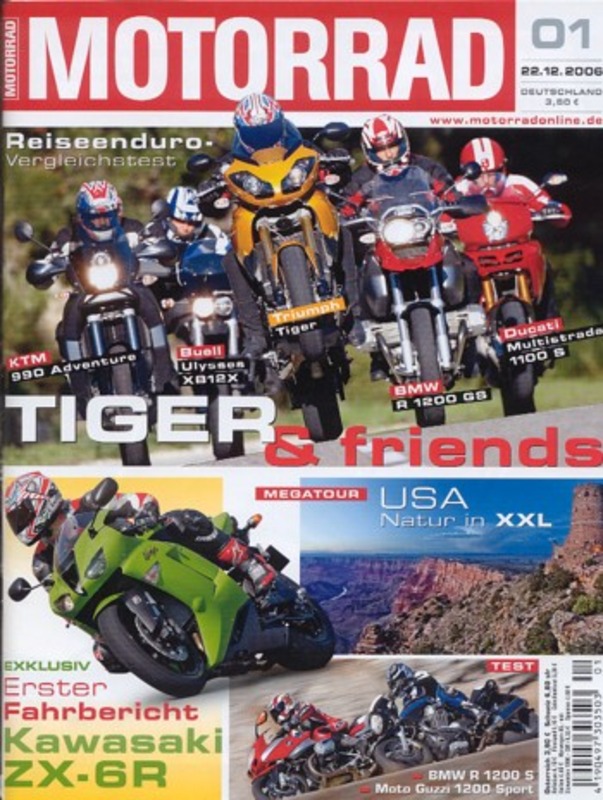 Titelbild: MOTORRAD 1/2007 – Vergleich BMW R 1200 S vs. Moto Guzzi 1200 Sport