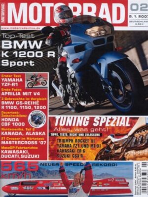 MOTORRAD 2/2007 – Top-Test BMW K 1200 R Sport; Zubehör Honda CBF 1000